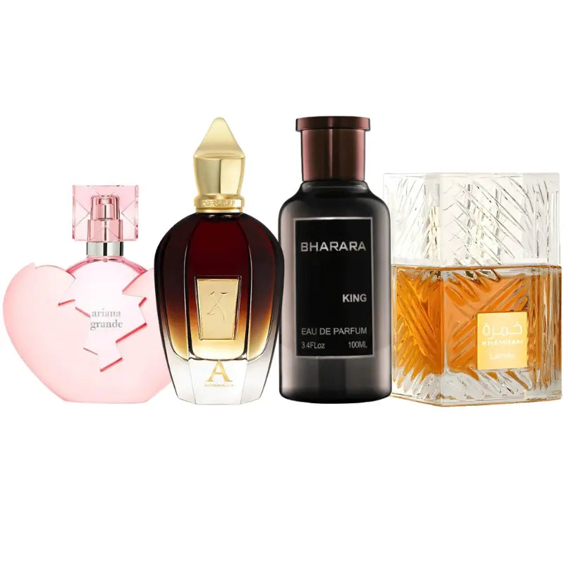 Set de 4 Perfumes | Thank u Next, King, Alexandria 2, Khamrah